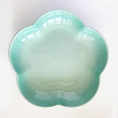 Πορσελάνινο πιάτο σε σκανδιναβικό στυλ, ακανόνιστο σχήμα, κατάλληλο για μικροκύματα