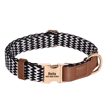 Κολάρο σκύλου με χαραγμένη ετικέτα κατά της απώλειας, Υλικό Mohair, Μάρκα Feiyu, κατάλληλο για όλους τους σκύλους, Κωδικός 759849768829