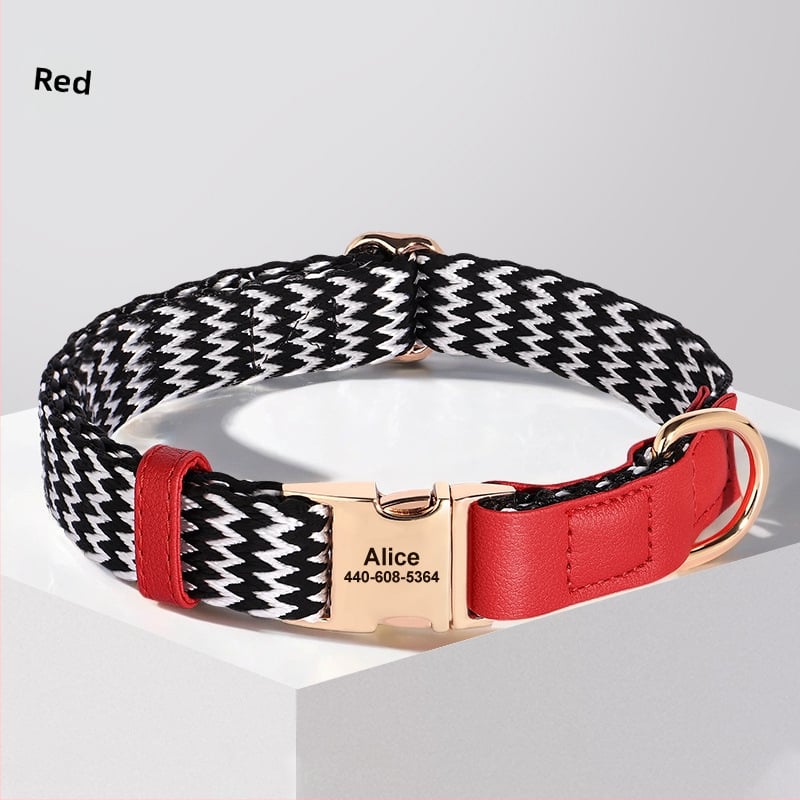 Κολάρο σκύλου με χαραγμένη ετικέτα κατά της απώλειας, Υλικό Mohair, Μάρκα Feiyu, κατάλληλο για όλους τους σκύλους, Κωδικός 759849768829