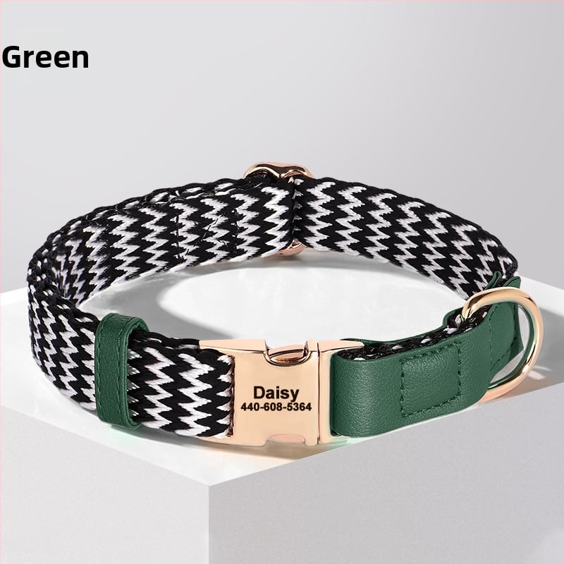 Κολάρο σκύλου με χαραγμένη ετικέτα κατά της απώλειας, Υλικό Mohair, Μάρκα Feiyu, κατάλληλο για όλους τους σκύλους, Κωδικός 759849768829