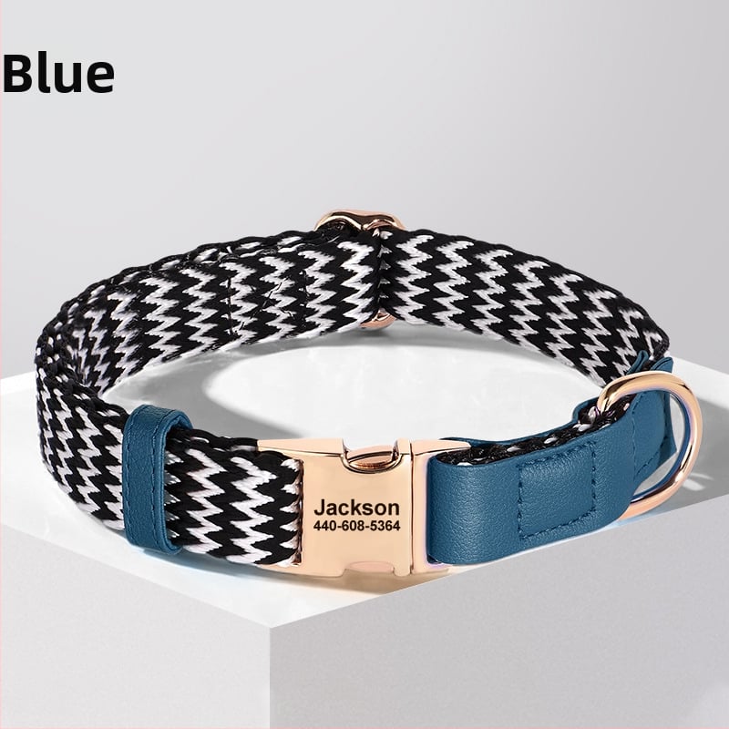 Κολάρο σκύλου με χαραγμένη ετικέτα κατά της απώλειας, Υλικό Mohair, Μάρκα Feiyu, κατάλληλο για όλους τους σκύλους, Κωδικός 759849768829