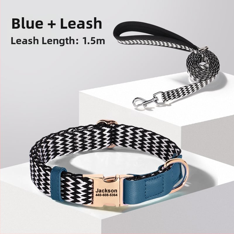 Κολάρο σκύλου με χαραγμένη ετικέτα κατά της απώλειας, Υλικό Mohair, Μάρκα Feiyu, κατάλληλο για όλους τους σκύλους, Κωδικός 759849768829