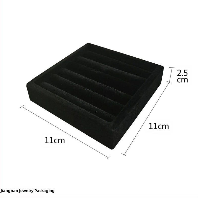 Hordozható gyűrűk kiállító tálca csipkés velúr borítással, művészi stílus, fiókos ékszer rendező — 2025 tavasz