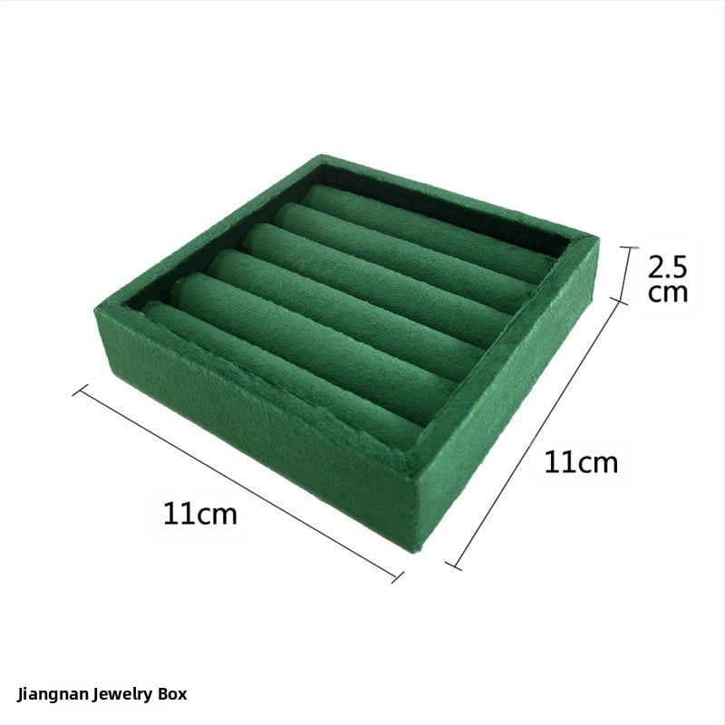 Hordozható gyűrűk kiállító tálca csipkés velúr borítással, művészi stílus, fiókos ékszer rendező — 2025 tavasz