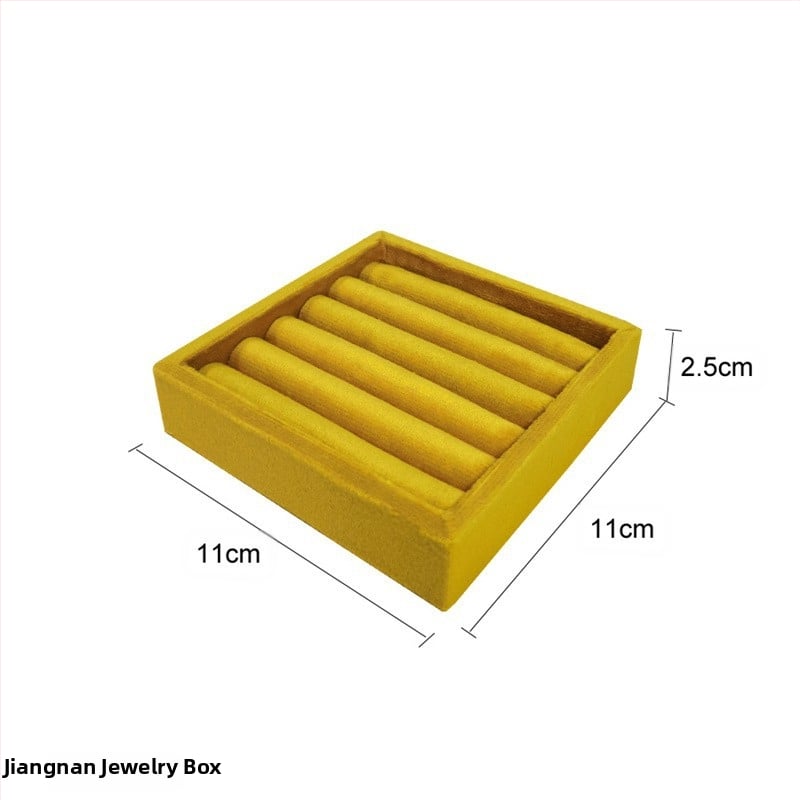 Hordozható gyűrűk kiállító tálca csipkés velúr borítással, művészi stílus, fiókos ékszer rendező — 2025 tavasz