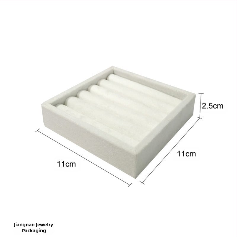 Hordozható gyűrűk kiállító tálca csipkés velúr borítással, művészi stílus, fiókos ékszer rendező — 2025 tavasz