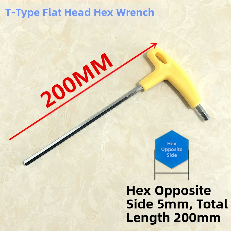 Κλειδί εξάγωνου εσωτερικού τύπου Τ με προέκταση λαβής, από χάλυβα υψηλής αντοχής