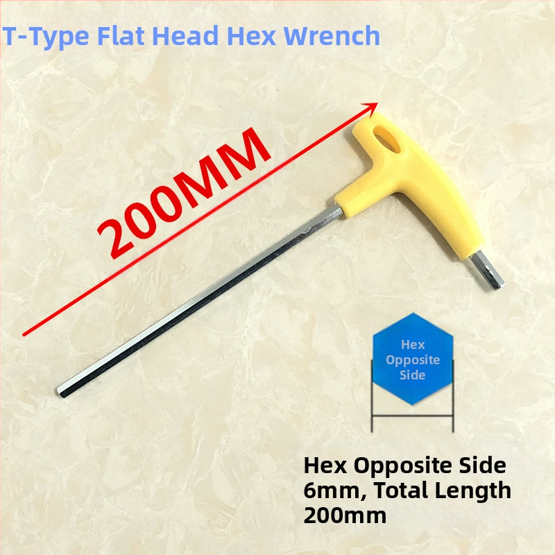 Κλειδί εξάγωνου εσωτερικού τύπου Τ με προέκταση λαβής, από χάλυβα υψηλής αντοχής