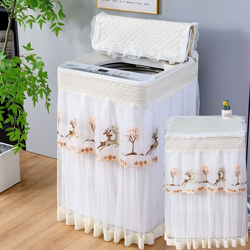 Κάλυμμα πλυντηρίου με δαντέλα από ύφασμα – προστασία από σκόνη, παχύ ύφασμα (Μάρκα: Άλλο; Αριθμός προϊόντος: 894890748711; Εισαγόμενο: Όχι)