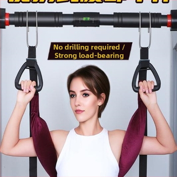 Ζώνη τραύσης οσφυϊκής μοίρας με ιμάντα για τον λαιμό για οικιακή διάταση της σπονδυλικής στήλης – μονή ράβδος, υποστήριξη δίσκου