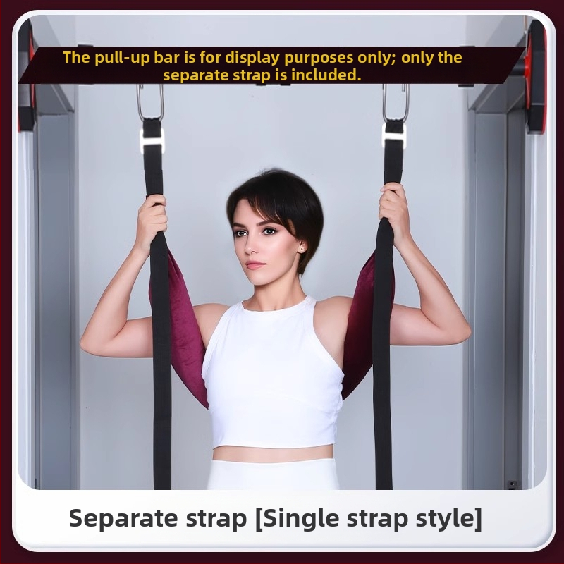 Ζώνη τραύσης οσφυϊκής μοίρας με ιμάντα για τον λαιμό για οικιακή διάταση της σπονδυλικής στήλης – μονή ράβδος, υποστήριξη δίσκου