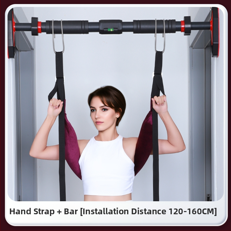 Ζώνη τραύσης οσφυϊκής μοίρας με ιμάντα για τον λαιμό για οικιακή διάταση της σπονδυλικής στήλης – μονή ράβδος, υποστήριξη δίσκου