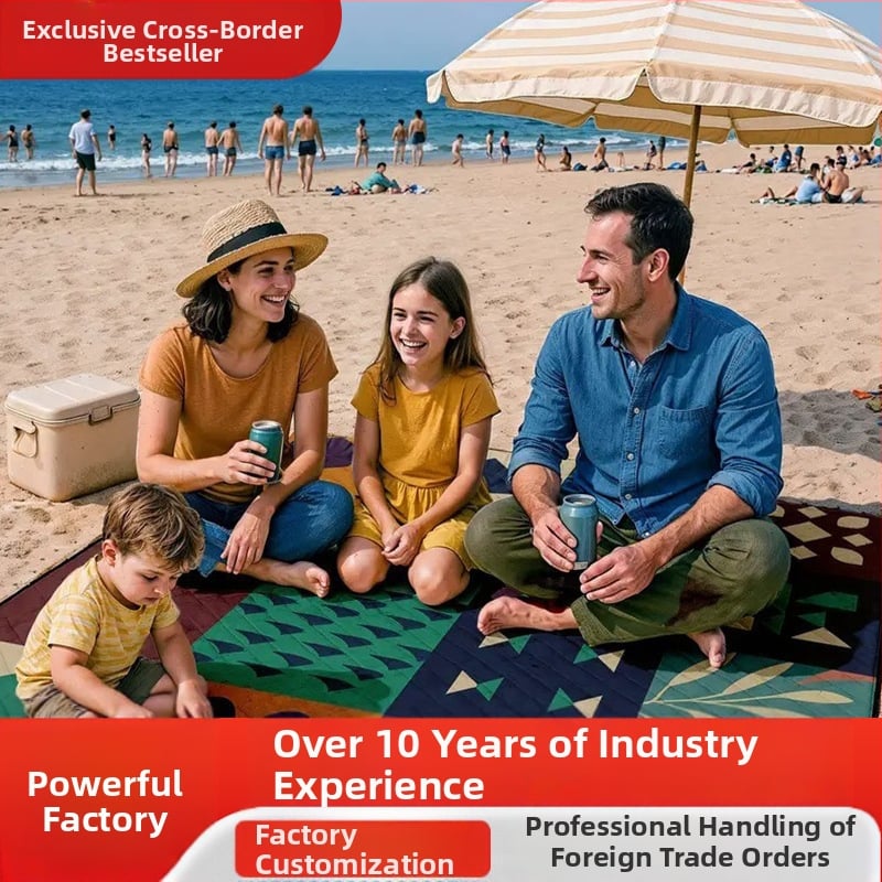 Kültéri piknik matrac: vízálló, nedvességálló és lélegző, hordozható Oxford anyagból készült talajtakaró 1–5 személynek