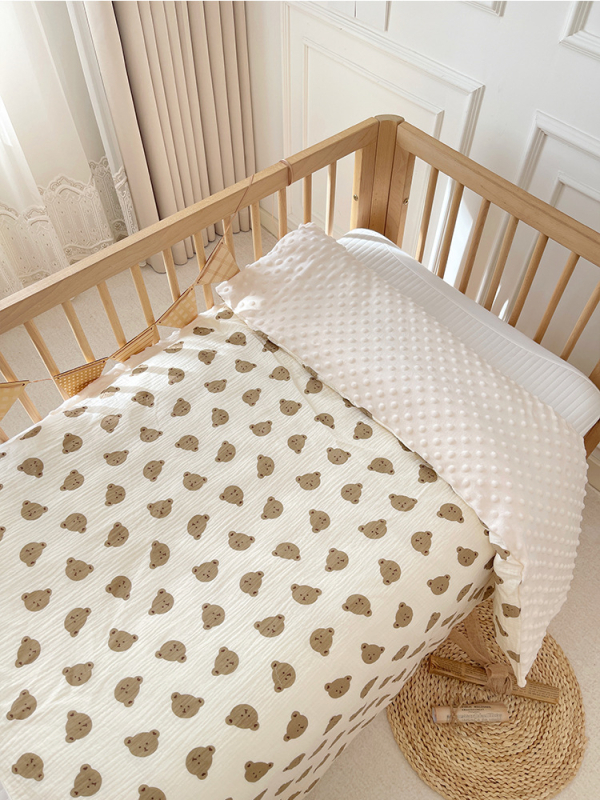 Csecsemő csomagoló takaró – 100% pamut anyag, pamut töltőanyag, újszülött számára, tavasz–ősz