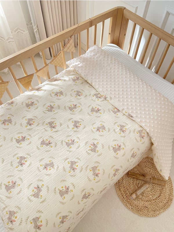 Csecsemő csomagoló takaró – 100% pamut anyag, pamut töltőanyag, újszülött számára, tavasz–ősz