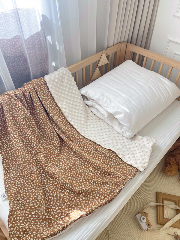 Csecsemő csomagoló takaró – 100% pamut anyag, pamut töltőanyag, újszülött számára, tavasz–ősz