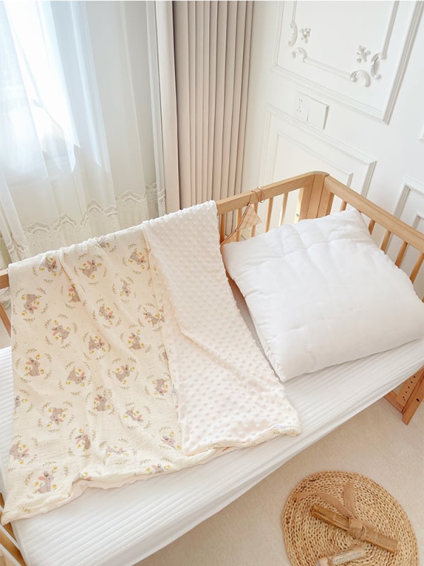 Csecsemő csomagoló takaró – 100% pamut anyag, pamut töltőanyag, újszülött számára, tavasz–ősz