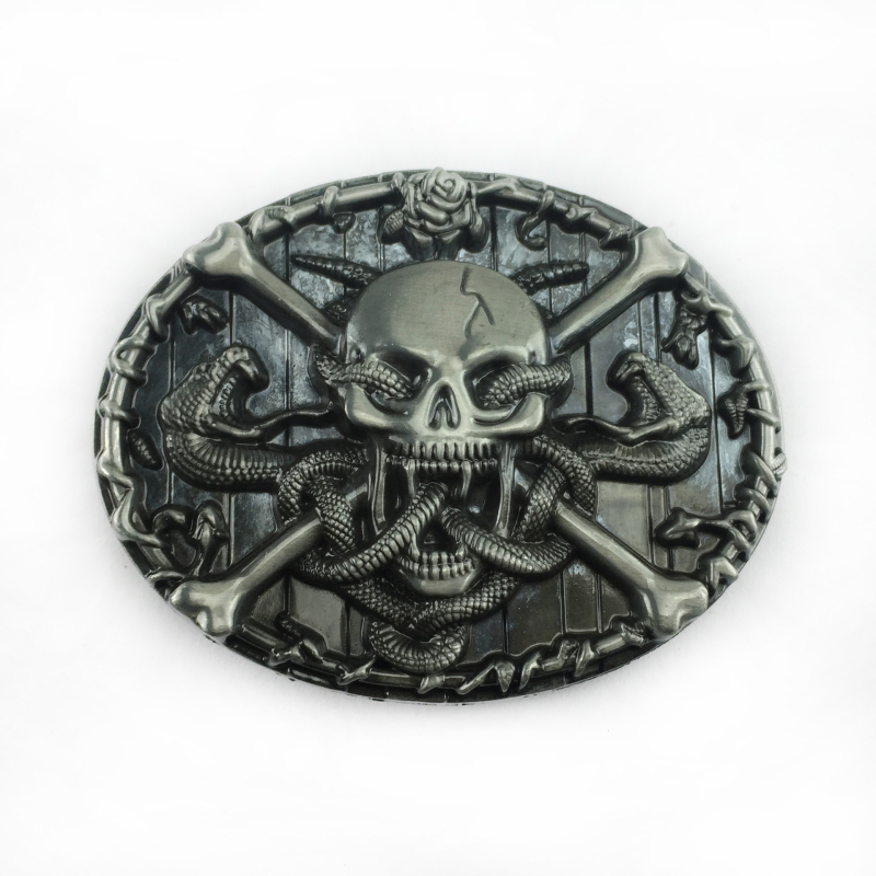 Kuka FP-03804-2, cink legura, glatka kopča, zapadni kaubojski stil, staromodna tin premaz