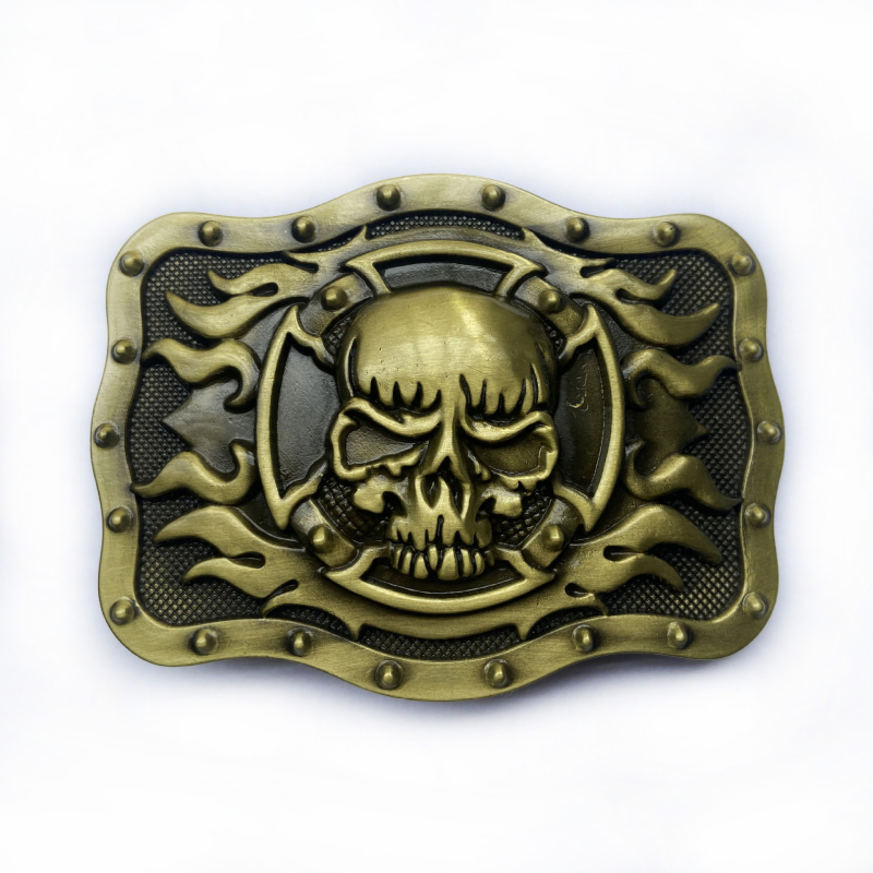 Kuka FP-03804-2, cink legura, glatka kopča, zapadni kaubojski stil, staromodna tin premaz