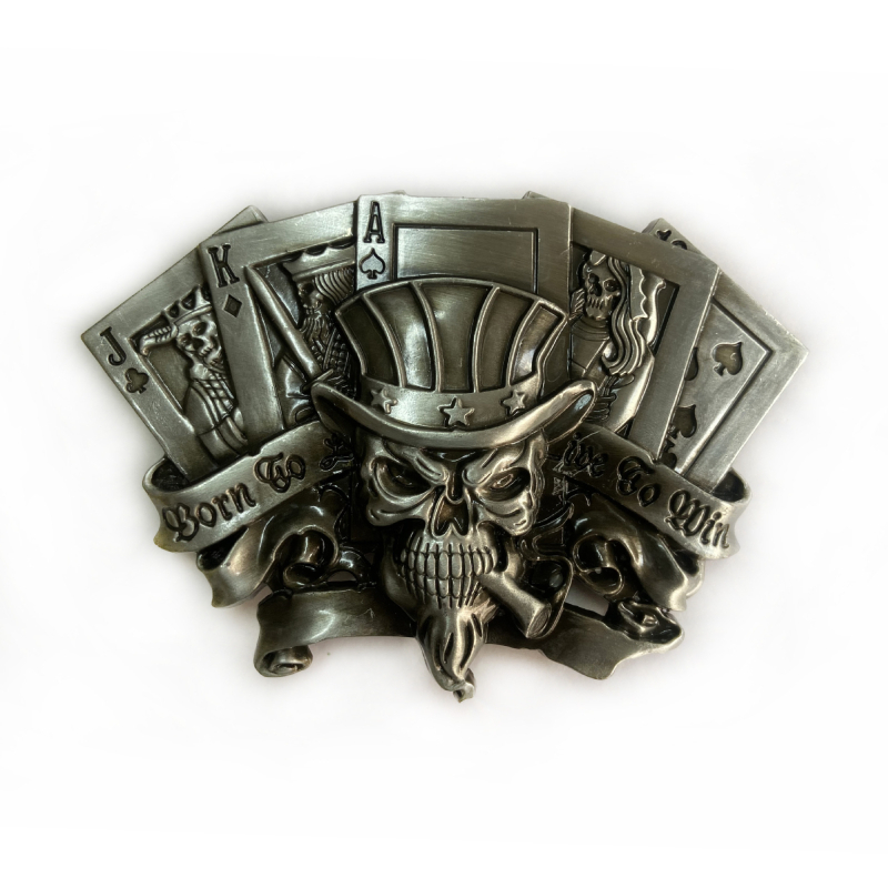 Kuka FP-03804-2, cink legura, glatka kopča, zapadni kaubojski stil, staromodna tin premaz