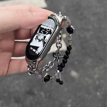 Μεταλλικός ιμάντας Pandora για Mi Band 9, Mi Band 8 Pro, Huawei 9/8, Redmi 4 — μοντέρνος, προσαρμοσμένη συμβατότητα διεπαφής