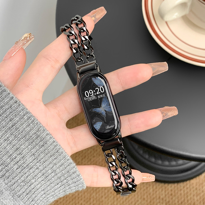 Μεταλλικός ιμάντας Pandora για Mi Band 9, Mi Band 8 Pro, Huawei 9/8, Redmi 4 — μοντέρνος, προσαρμοσμένη συμβατότητα διεπαφής