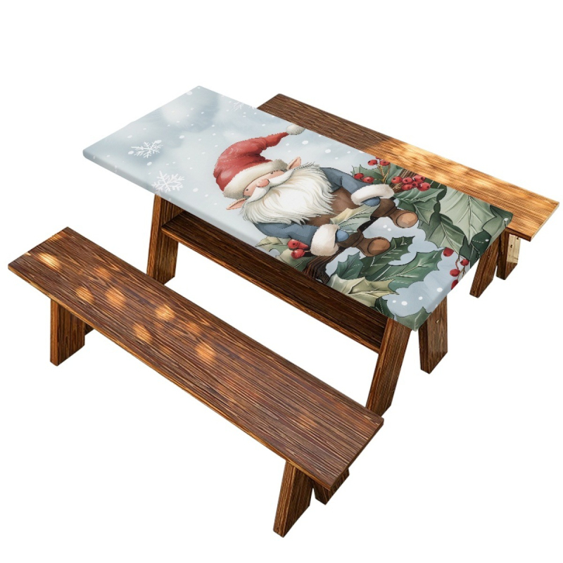 Τραπεζομάντιλο για εξωτερικό ταξίδι φαγητού, εκτύπωση με μοτίβο φάντασμα, ορθογώνιο, ύφασμα Oxford 190T υψηλής πυκνότητας, μοντέρνο μινιμαλιστικό στυλ