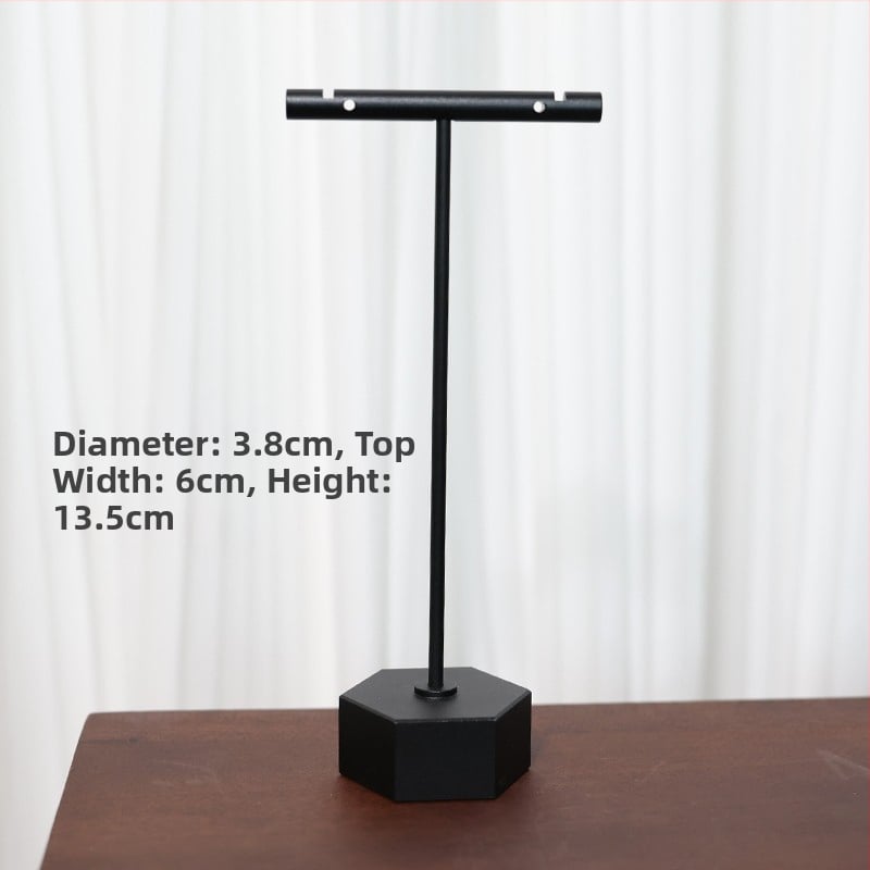 Fülbevaló kiállító állvány, fém, egy darabból álló modell, csempe-stílusú felület, spray-műanyag bevonattal