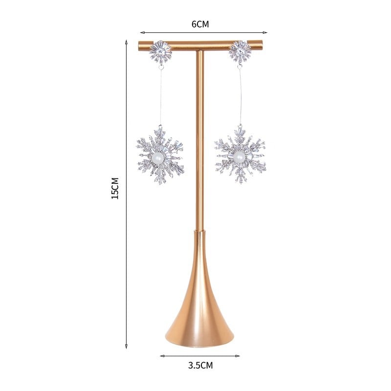 Fülbevaló kiállító állvány, fém, egy darabból álló modell, csempe-stílusú felület, spray-műanyag bevonattal
