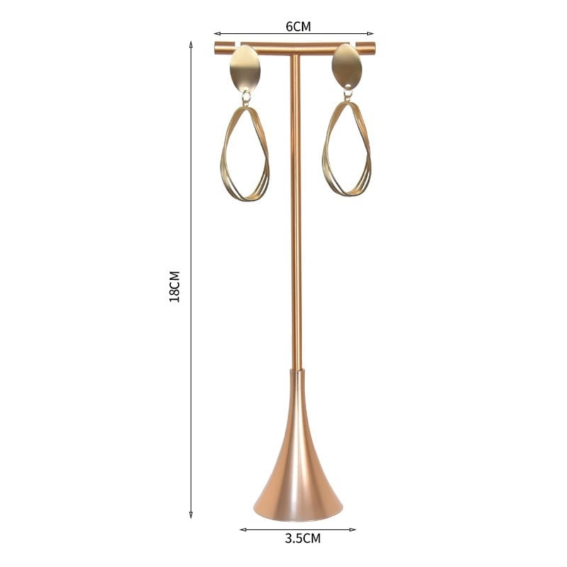Fülbevaló kiállító állvány, fém, egy darabból álló modell, csempe-stílusú felület, spray-műanyag bevonattal