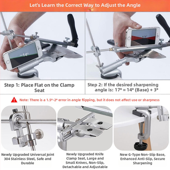 Στήριγμα ακονίσματος μαχαιριών, PRO Αναβαθμισμένο τέταρτης γενιάς, Σταθερή Γωνία Οικιακό Μοντέλο, Μοντέλο 693728471126