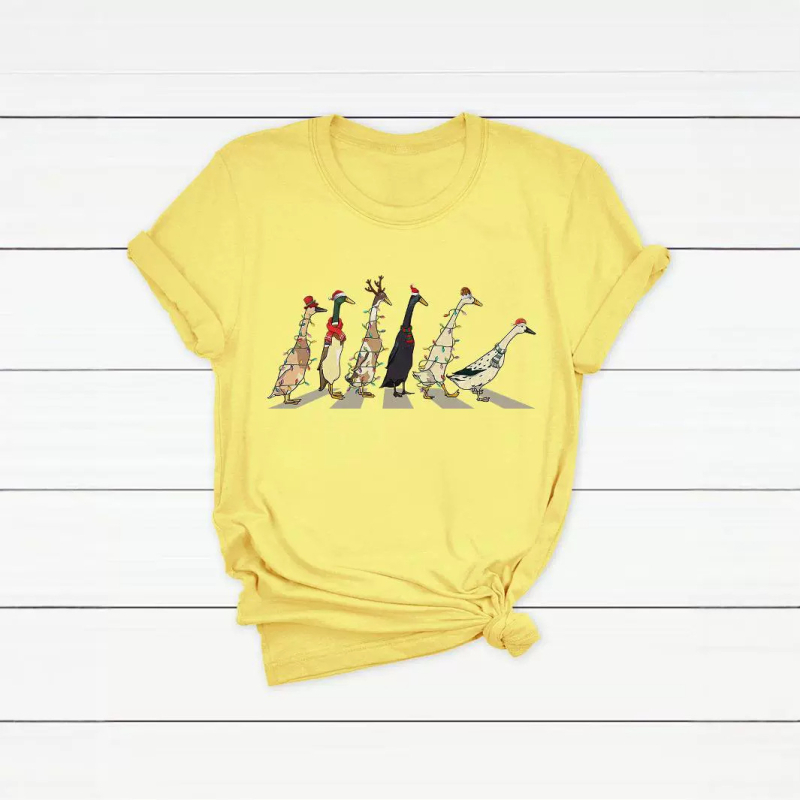 Tricou dama din bumbac CVC - imprimeu floral, mâneci scurte, guler rotund, croială lejeră, stil street hipster