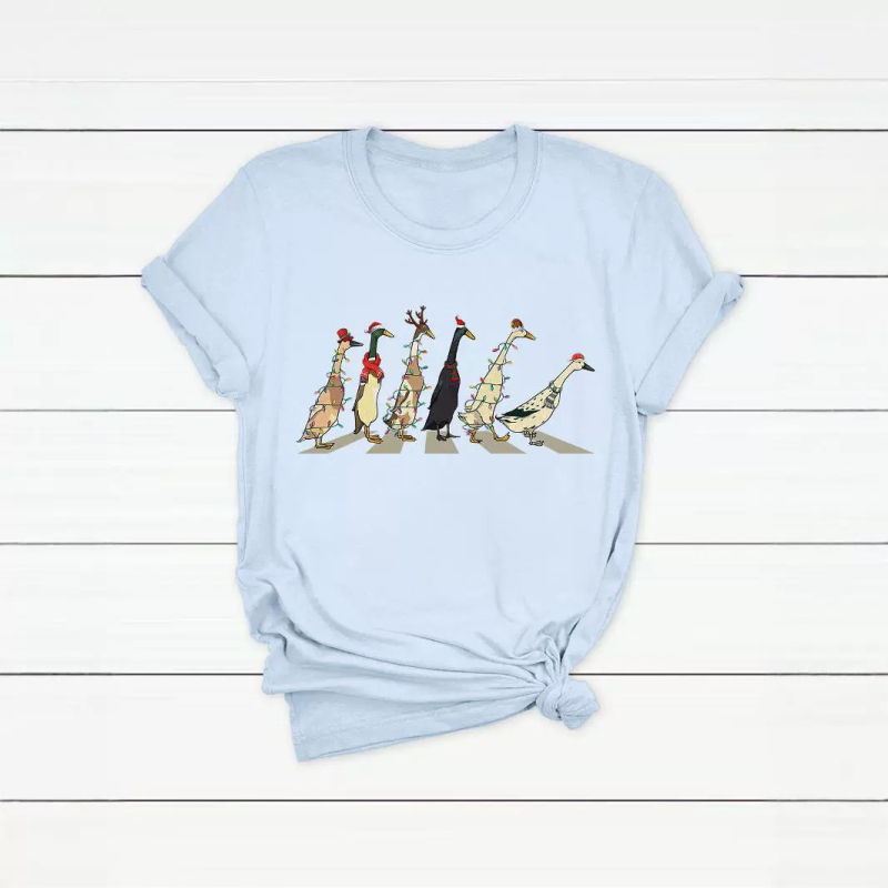 Tricou dama din bumbac CVC - imprimeu floral, mâneci scurte, guler rotund, croială lejeră, stil street hipster