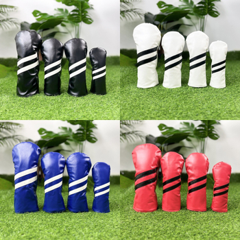 Cap de protecție pentru capul crosei de golf, pentru crose din fier și lemn – Potrivire universală, cu două dungi diagonale