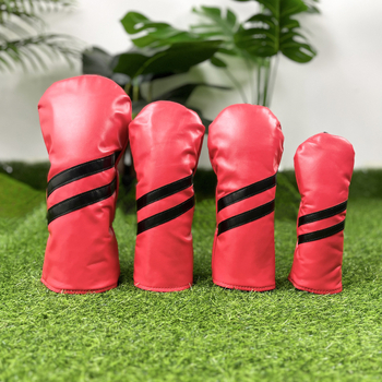 Κάλυμμα κεφαλής γκολφ για μπαστούνια από σίδηρο και ξύλο – Καθολική εφαρμογή, με δύο διαγώνιες ρίγες