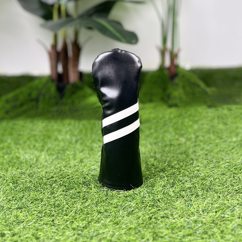 Cap de protecție pentru capul crosei de golf, pentru crose din fier și lemn – Potrivire universală, cu două dungi diagonale