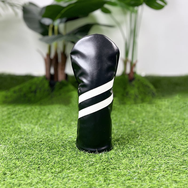 Cap de protecție pentru capul crosei de golf, pentru crose din fier și lemn – Potrivire universală, cu două dungi diagonale