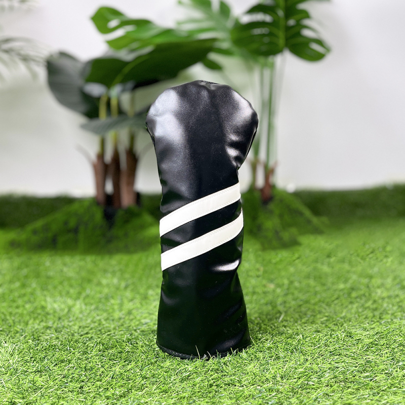 Cap de protecție pentru capul crosei de golf, pentru crose din fier și lemn – Potrivire universală, cu două dungi diagonale