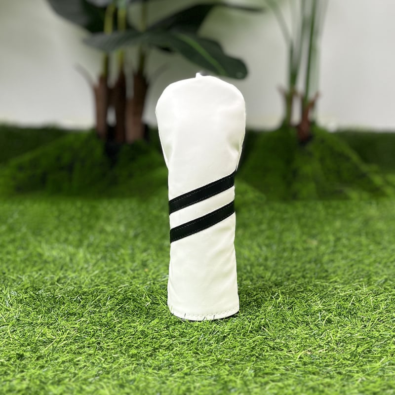 Cap de protecție pentru capul crosei de golf, pentru crose din fier și lemn – Potrivire universală, cu două dungi diagonale