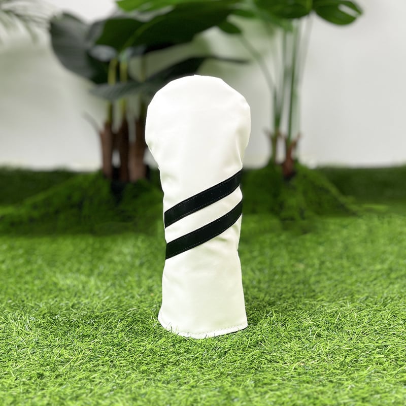 Cap de protecție pentru capul crosei de golf, pentru crose din fier și lemn – Potrivire universală, cu două dungi diagonale