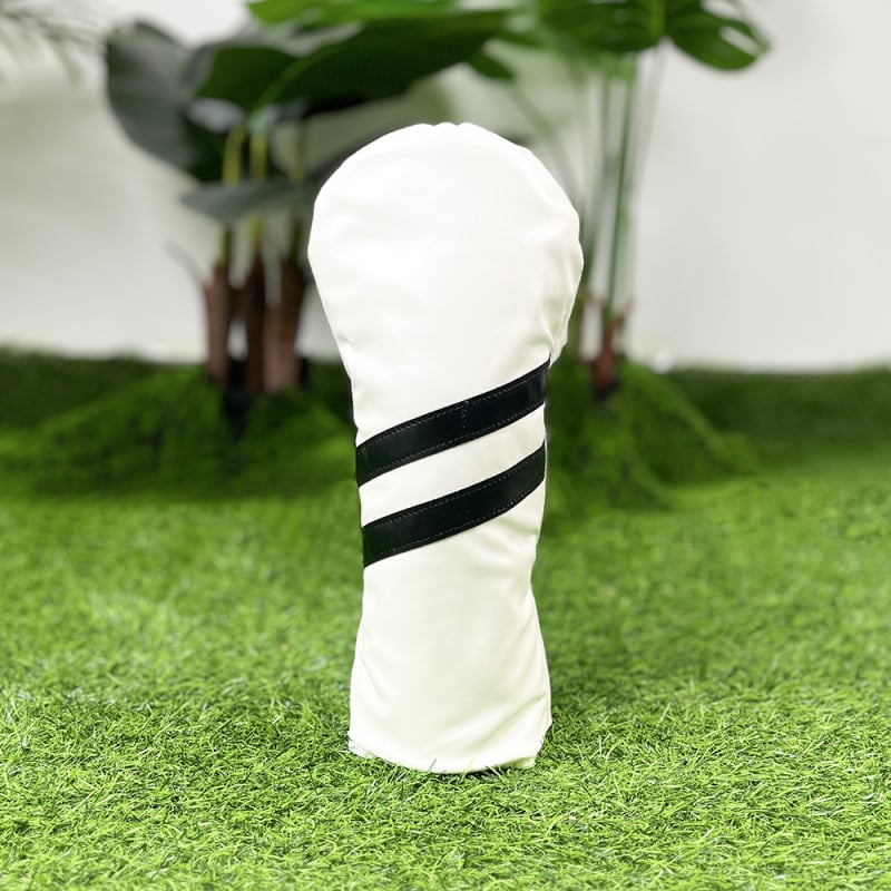 Cap de protecție pentru capul crosei de golf, pentru crose din fier și lemn – Potrivire universală, cu două dungi diagonale