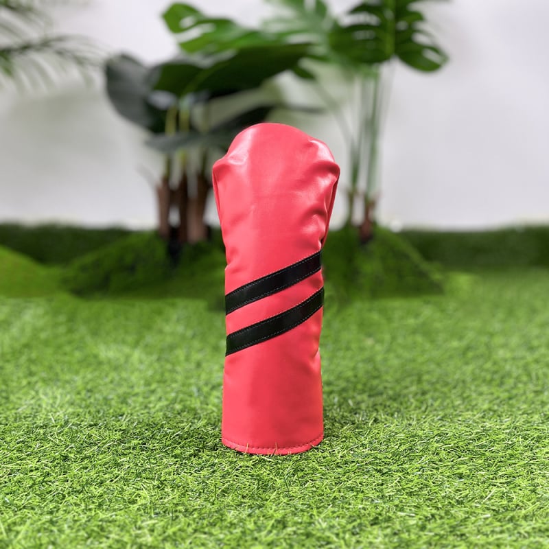 Cap de protecție pentru capul crosei de golf, pentru crose din fier și lemn – Potrivire universală, cu două dungi diagonale