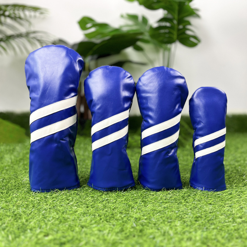 Cap de protecție pentru capul crosei de golf, pentru crose din fier și lemn – Potrivire universală, cu două dungi diagonale