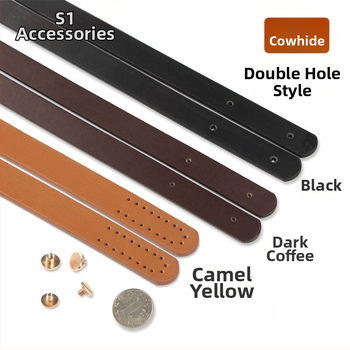 Valódi marhabőr táskarám, kézi fogantyúval, szegecsekkel és lyukakkal, kézzel készített textil DIY táska kiegészítő készlet