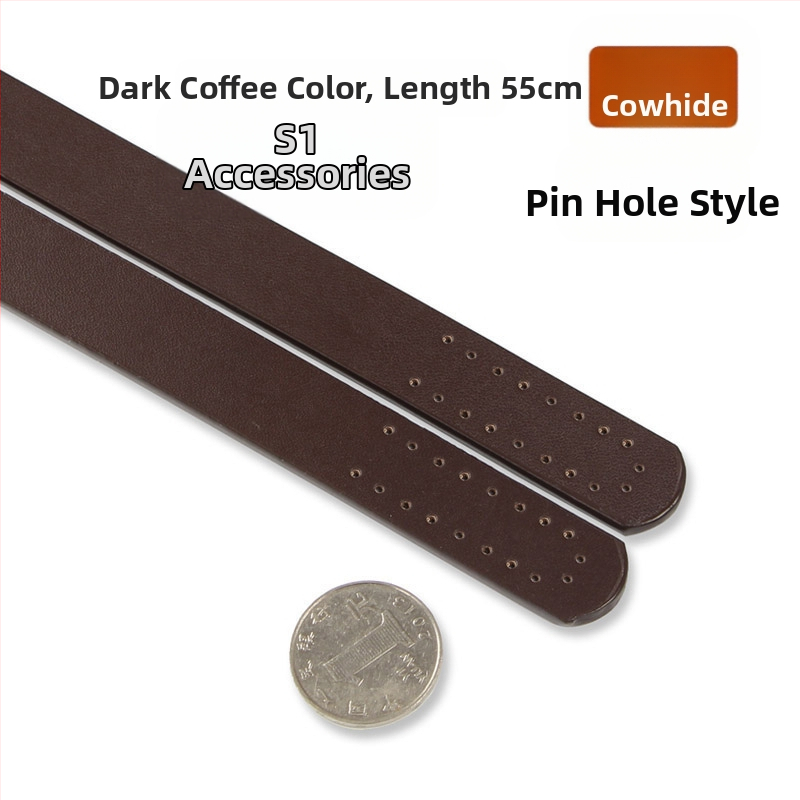 Valódi marhabőr táskarám, kézi fogantyúval, szegecsekkel és lyukakkal, kézzel készített textil DIY táska kiegészítő készlet