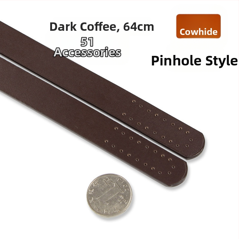 Valódi marhabőr táskarám, kézi fogantyúval, szegecsekkel és lyukakkal, kézzel készített textil DIY táska kiegészítő készlet