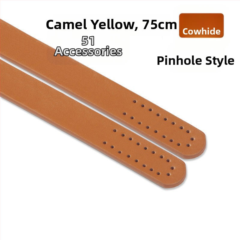 Valódi marhabőr táskarám, kézi fogantyúval, szegecsekkel és lyukakkal, kézzel készített textil DIY táska kiegészítő készlet