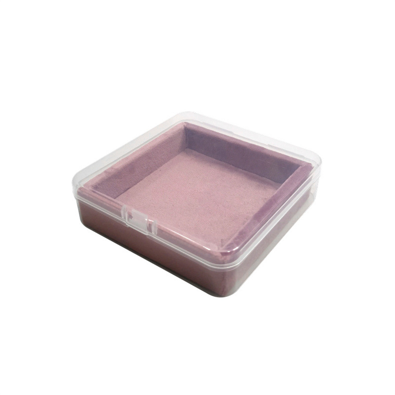 Дисплей за пръстени и обеци с велурено покритие, прахоустойчив държач за бижута и кутия за съхранение, представен през зимата на 2024 г.