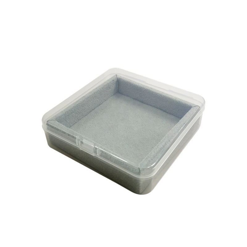 Дисплей за пръстени и обеци с велурено покритие, прахоустойчив държач за бижута и кутия за съхранение, представен през зимата на 2024 г.