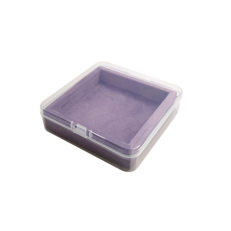 Дисплей за пръстени и обеци с велурено покритие, прахоустойчив държач за бижута и кутия за съхранение, представен през зимата на 2024 г.